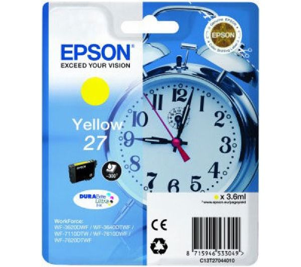 Epson Cartouche 27 Jaune T2704 - vue 4
