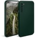 Moozy Minimalist Series Coque en silicone pour OnePlus Nord, Vert nuit – Finition mate fine et souple en TPU