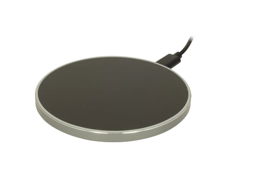 Unità di ricarica wireless QI ''XC150'', 10W, vetro, nero/argento