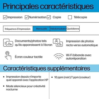 Imprimante tout-en-un HP Envy 6110e Jet d'encre couleur - Copie Scan - 3 mois d'Instant ink inclus a