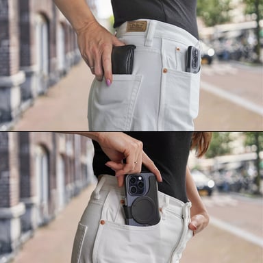 Custodia portafoglio MagSafe universale taglia XL protezione RFID