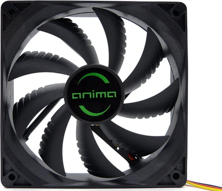 Ventilador Tacens Anima AF8 80mm - Carcasa y aspas negras - Velocidad máx. 1800 rpm