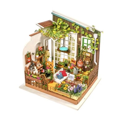 Modelo Miller Flower House - Elegante jardín en miniatura