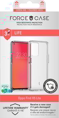 FORCE CASE FCLIFENFINDX5LT funda para teléfono móvil Transparente