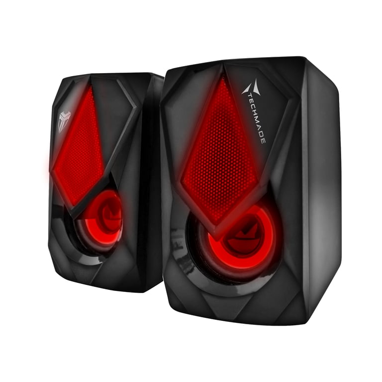 Techmade TM-GAMSPEAKER haut-parleur 2-voies Noir Avec fil 3 W