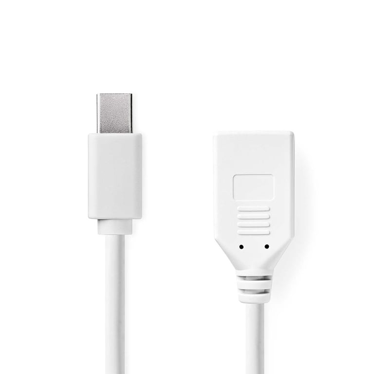 Nedis CCGB37450WT02 câble DisplayPort 0,2 m Mini DisplayPort
