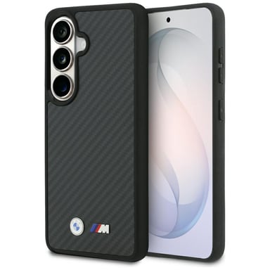 Funda BMW M en Kevlar con logo MagSafe para Samsung Galaxy S26, negro