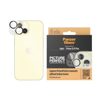PanzerGlass ® PicturePerfect Camera Lens Protector iPhone 15 | 15 Plus Protector de pantalla Apple 1 pieza(s)