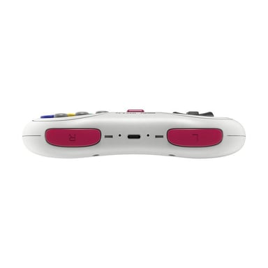 Mando inalámbrico de 8 botones 8bitdo, Blanco/Blanco compatible con Switch, Sega Genesis mini & Mega Drive mini