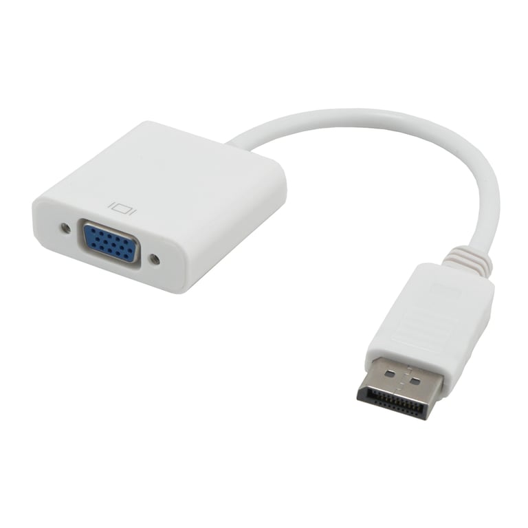 Convertisseur DisplayPort mâle / VGA femelle MCL Adaptateur VGA Ecran 10 cm
