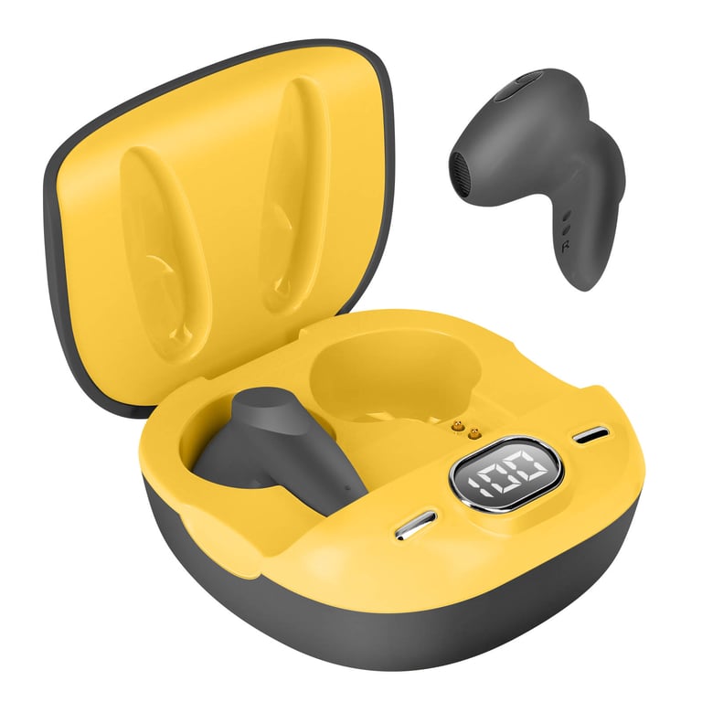 Écouteurs Bluetooth LinQ / Jaune Kit main libre Commandes Tactiles Neuf