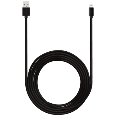 Cavo Lightning certificato MFi Apple Charge Speed 3A carica/sincronizzazione (3M), Nero di giada