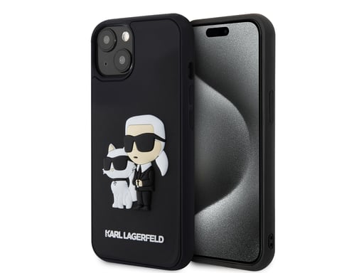 Cover per iPhone 15 Plus 3D Rubber Karl & Choupette