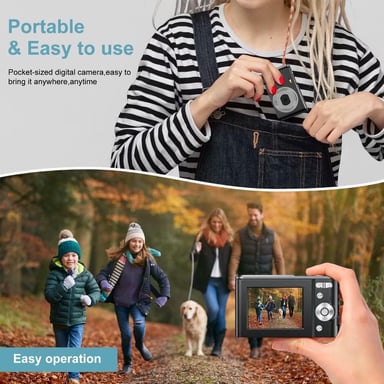 Fotocamera digitale compatta DC311 con scheda TF da 32 GB Blue