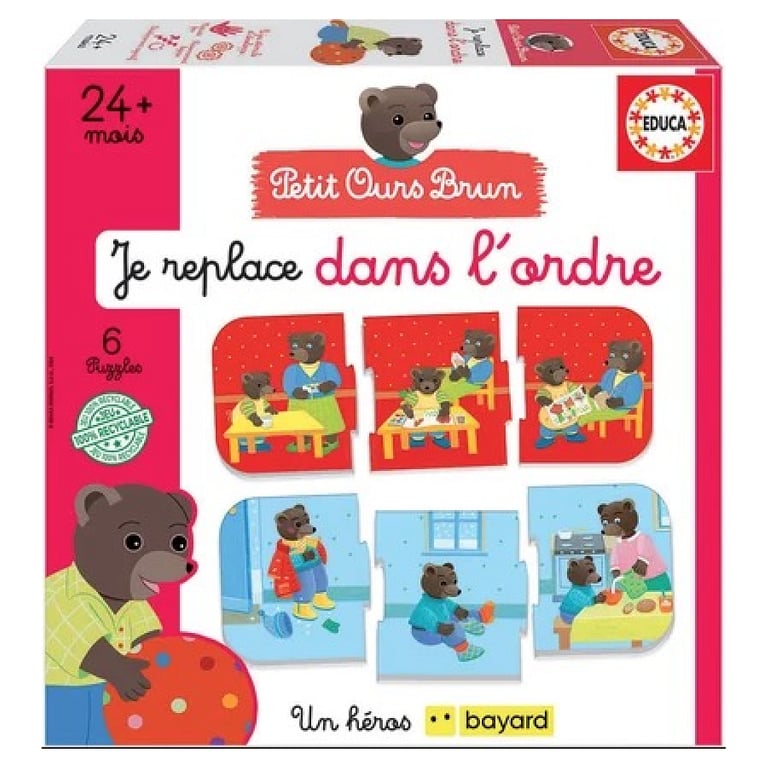 Jeu d'apprentissage EDUCA J'Associe Les Séquences Logiques Petit ours - vue 2