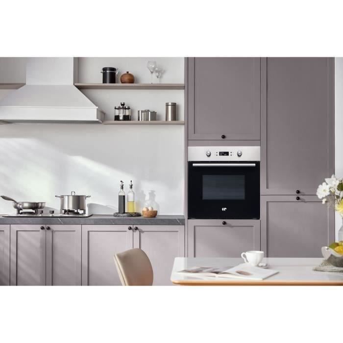 Four encastrable Pyrolyse Chaleur tournante CONTINENTAL EDISON CEF65PIX et inox L59 5 x H59 5 x P 57.5 cm - vue 5