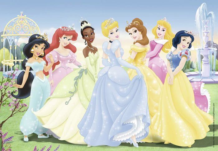 Puzzle 2 x 24 pièces : Princesses Disney : Les princesses réunies Ravensburger France - vue 4