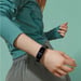 Bracelet intelligent iWear SM7 0,96'' TFT - Tracker d'activité IP67 avec fréquence cardiaque et tension artérielle / Social / Sommeil Noir