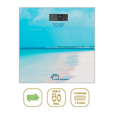 Bilancia pesapersone - LITTLE BALANCE - USB-C - Caraibes