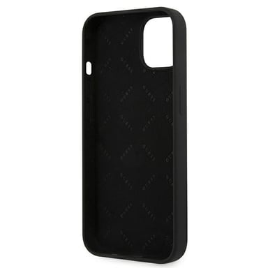 Custodia Guess per iPhone 13 mini 5,4'' nero Silicone 4G Logo