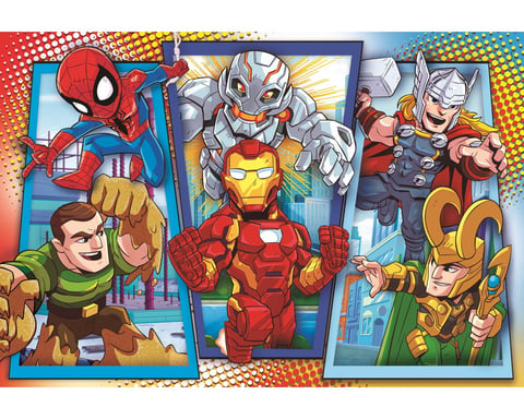 Clementoni Supercolor 104 Pièces Maxi - Marvel Superhero - Neuf