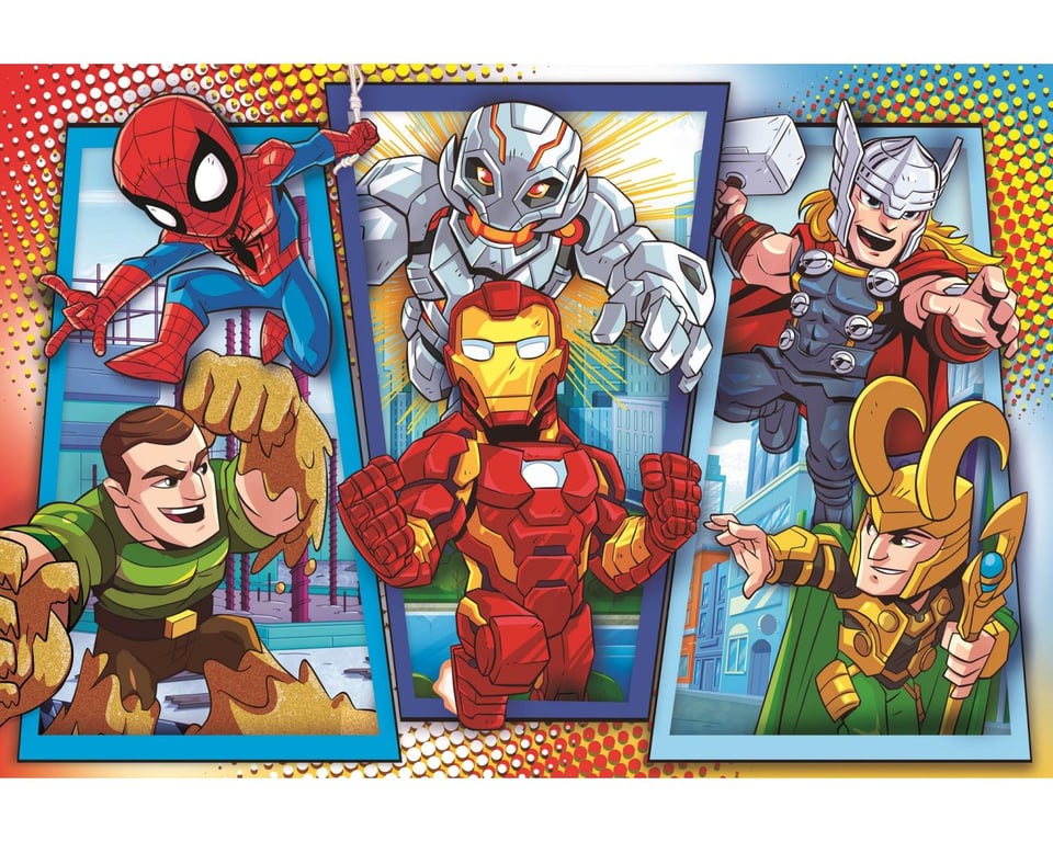 Clementoni Supercolor 104 Pièces Maxi Marvel Superhero Neuf