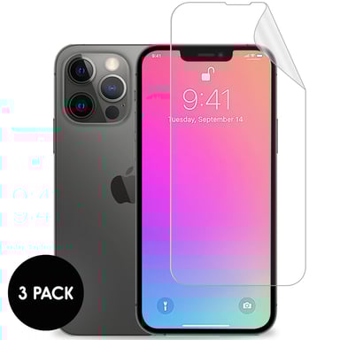 imoshion Protection d'écran Film 3pack pour Apple iPhone 13 / 13 Pro / 14 / 16e