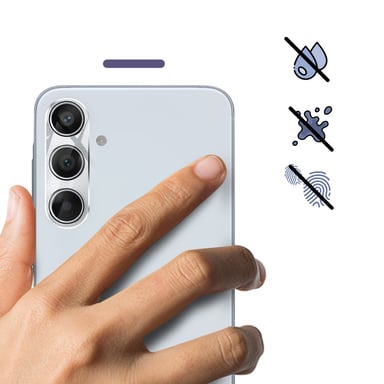 iMak Protector de cámara Samsung A35 5G Cristal templado resistente Transparente