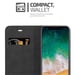 Coque pour Apple iPhone X / XS en MARRON CAFÉ Housse de protection Étui avec fermeture magnétique, fonction de support et compartiment pour carte