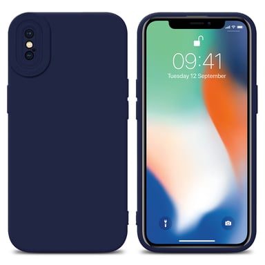 Coque pour Apple iPhone XS MAX en FLUID BLEU FONCÉ Housse de protection Étui en silicone TPU flexible