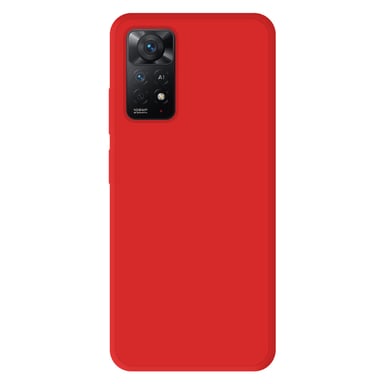 Coque silicone unie Mat Rouge compatible Xiaomi Redmi Note 11 Pro