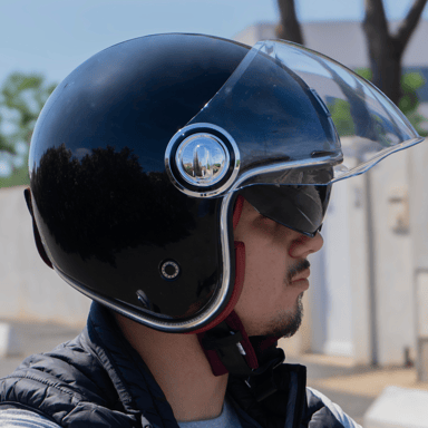 Casque Jet Heritage NOX Noir, taille L