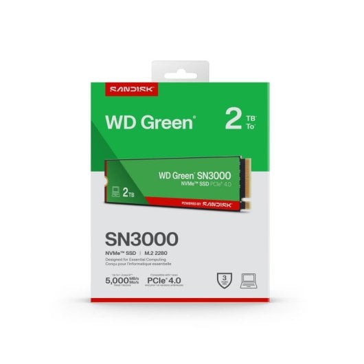 WESTERN DIGITAL WD SN3000 NVMe SSD .2 2280 Neuf - vue 2