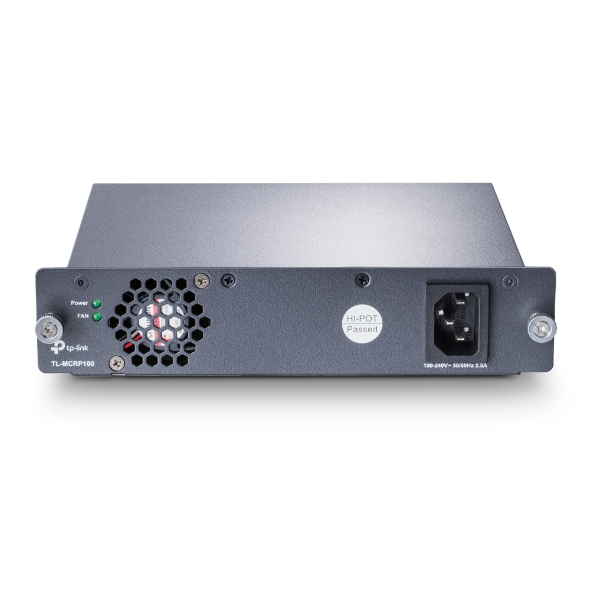 TPLINK 100 Redundant Power Supply 100 5060Hz AC input 9.5VDC 9. output Works with TL MC1400 Neuf