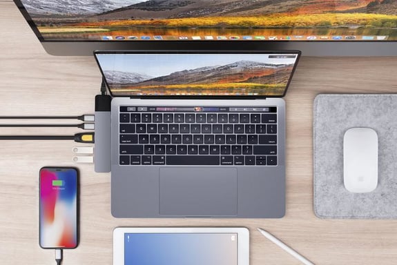 HYPER NET USB-C Hub MacBookPro - Gris