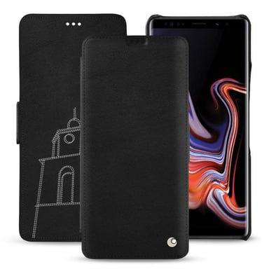 Housse cuir Samsung Galaxy Note9 -  - Noir - Cuir lisse premium