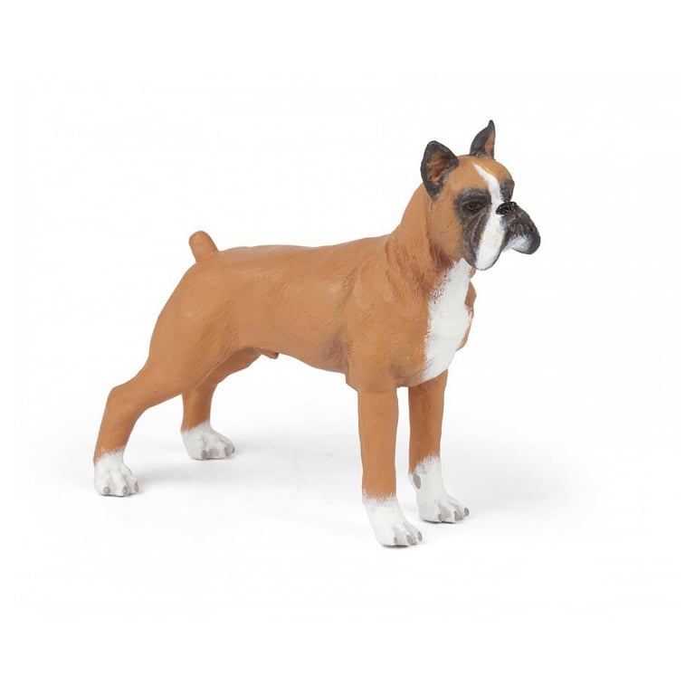 Figurine de Chien Boxer Musclé et Élégant en Résine Neuf