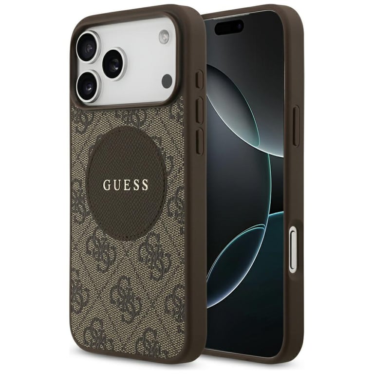 Guess Coque 4G Circle Classic Logo MagSafe pour iPhone 17 Pro Max