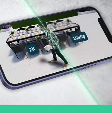 Arlo Essential Caméra de sécurité extérieure 2K, pack de 3