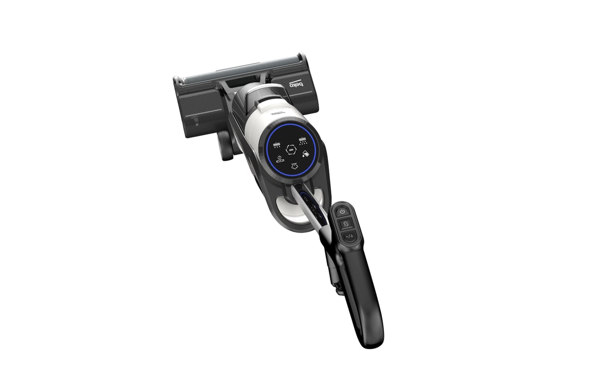 BEKO VCW70340W Aspirateur Balai Laveur 3 en 1 Option vapeur Vapeur 2 réservoirs Ecran LED et - vue 3