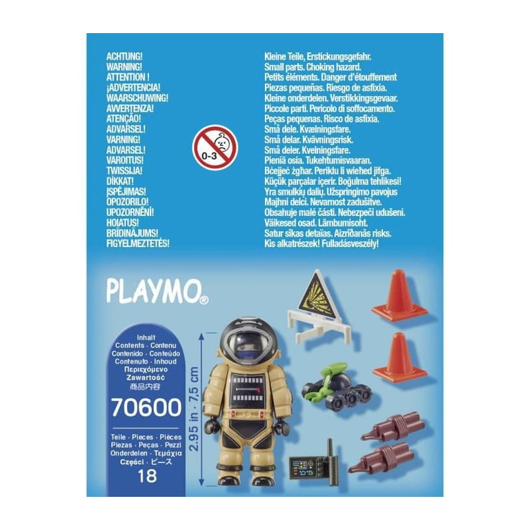 Figurine Démineur Playmobil La Boîte Avec Accessoires Inclus - vue 2