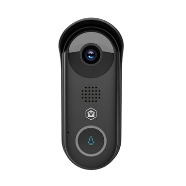 Nedis Videoportero Wi-Fi 2MP Full HD 1080p IPX54 con visión nocturna Negro