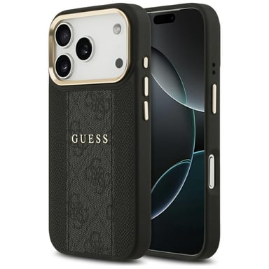 Custodia MagSafe Guess 4G Stripe per iPhone 17 Pro nero