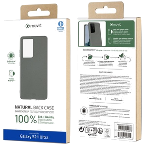 Muvit For Change Coque Bambootek Pebble Samsung Galaxy S21 Ultra