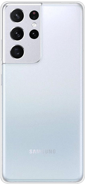 Coque silicone unie compatible Transparent Samsung Galaxy S21 Ultra