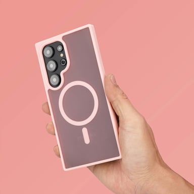 imoshion Coque Color Guard avec MagSafe pour Samsung Galaxy S24 Ultra - Rose clair