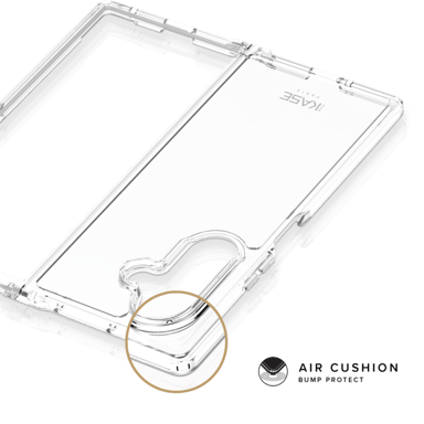 Coque hybride invisible fabriquée à 83 % de plastique recyclé pour Samsung Galaxy Z Fold7, transparente