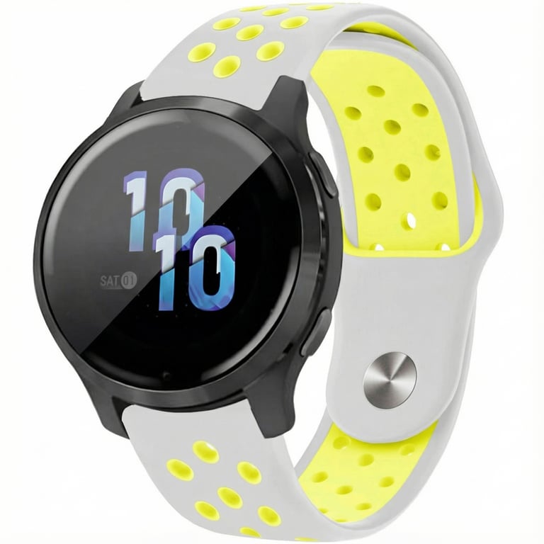 Bracelet sport 22mm en silicone bicolore