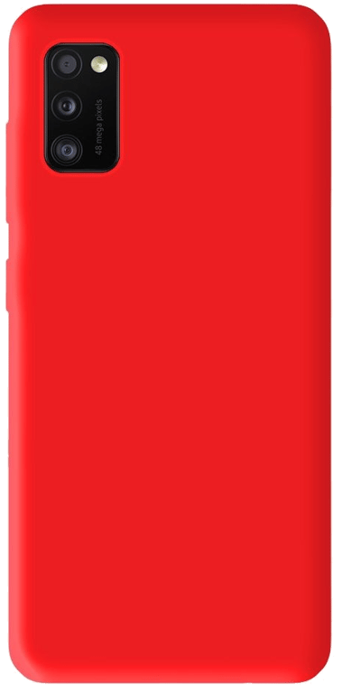 Coque silicone unie compatible Mat Rouge Samsung Galaxy A31