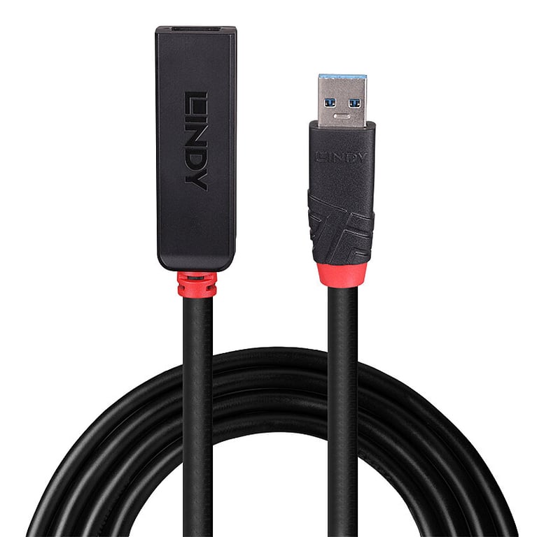 Lindy Rallonge active USB 3.0, Slim, 15m